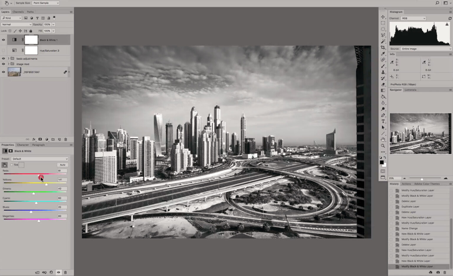 Converting to Black and White in FUJILOVE MAGAZINE