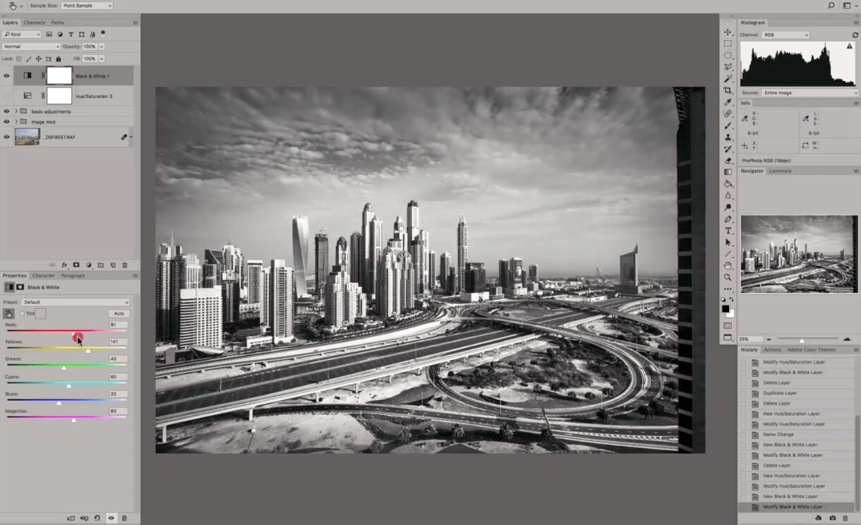 Converting to Black and White in FUJILOVE MAGAZINE