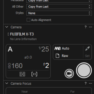 Capture One Tether Fujifilm