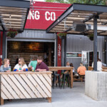 6:46 p.m. Drea Cook celebrates her 39th birthday with a drink and friends at Junkyard Brewery (W. Scott Olsen)